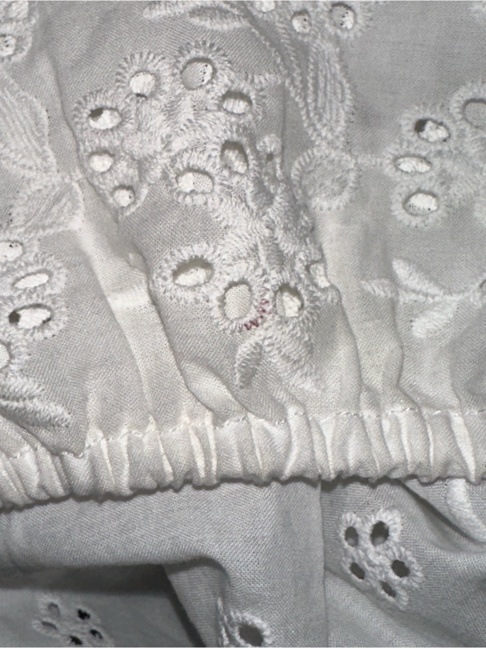 Anthropologie Half-Zip Sweater Vest Eyelet Knit Blouse Size Small Cottage Core - Picture 9 of 13
